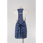 Abito Vintage La Perla Copricostume Blu Floreale Mare Beachwear S/M