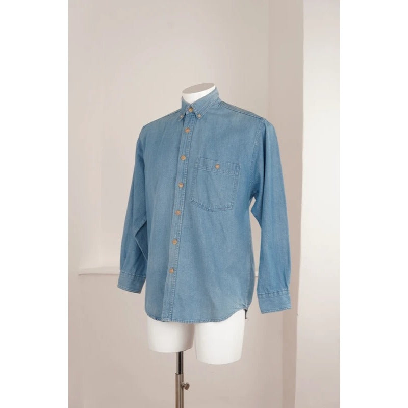 Vintage Miller & Simons 100% Cotton Denim Shirt Workwear Casual M