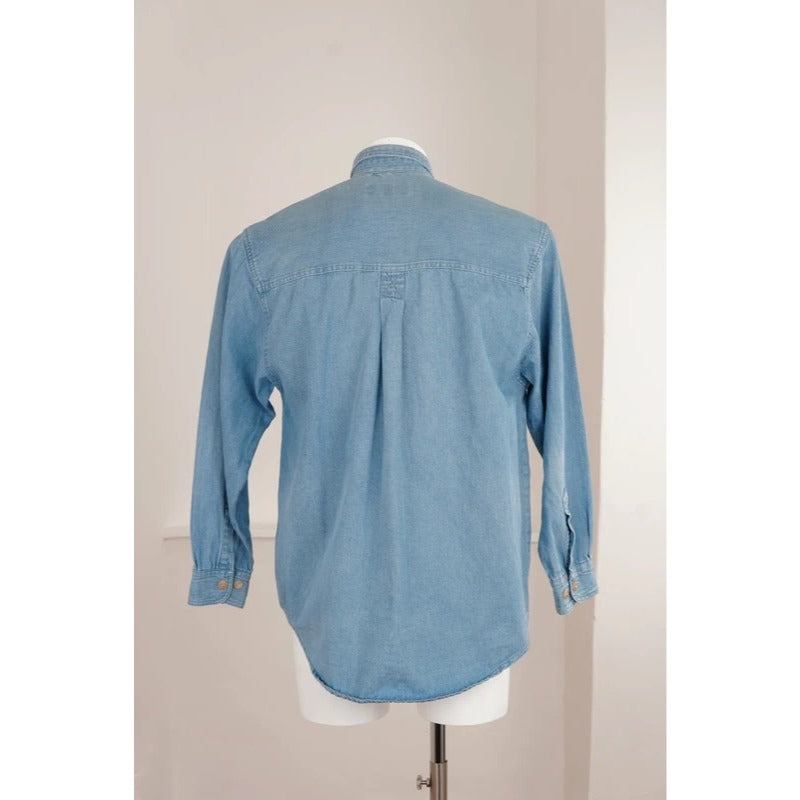 Vintage Miller & Simons 100% Cotton Denim Shirt Workwear Casual M