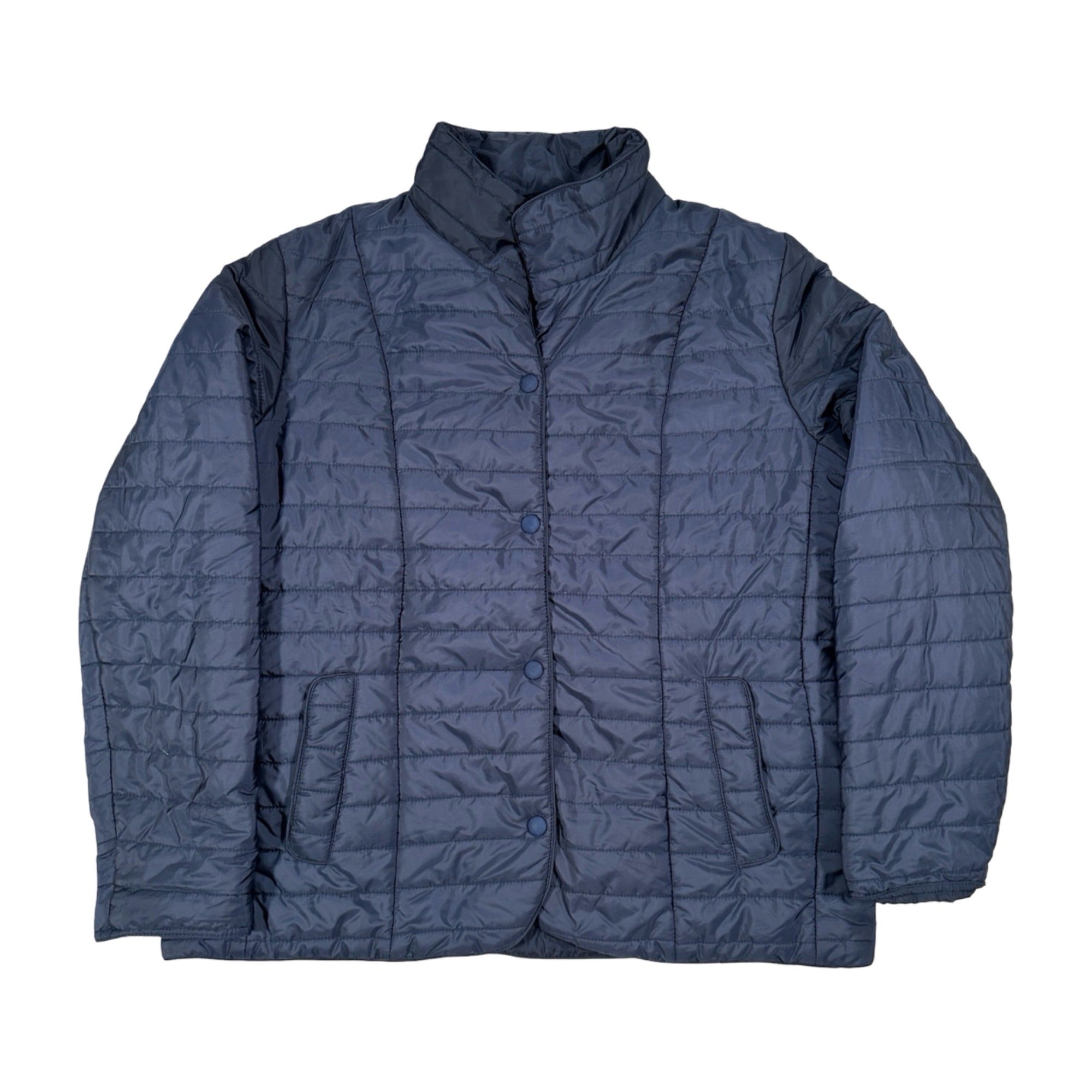 Men’s Quilted Puffer Jacket – Blue Lightweight Insulated Jacket