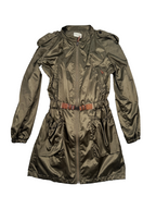 Massimo Dutti Woman Olive Green Utility Parka Jacket – Size M – Zip Front, Ragla