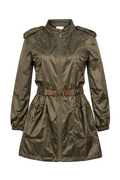Massimo Dutti Woman Olive Green Utility Parka Jacket – Size M – Zip Front, Ragla