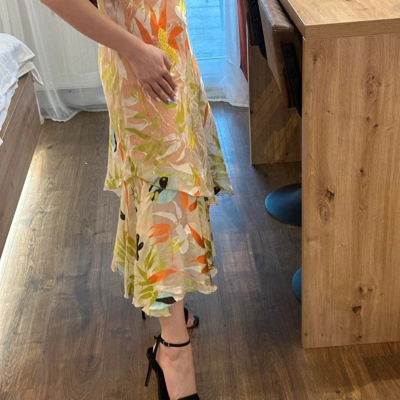 Vestito vintage in seta taglia M