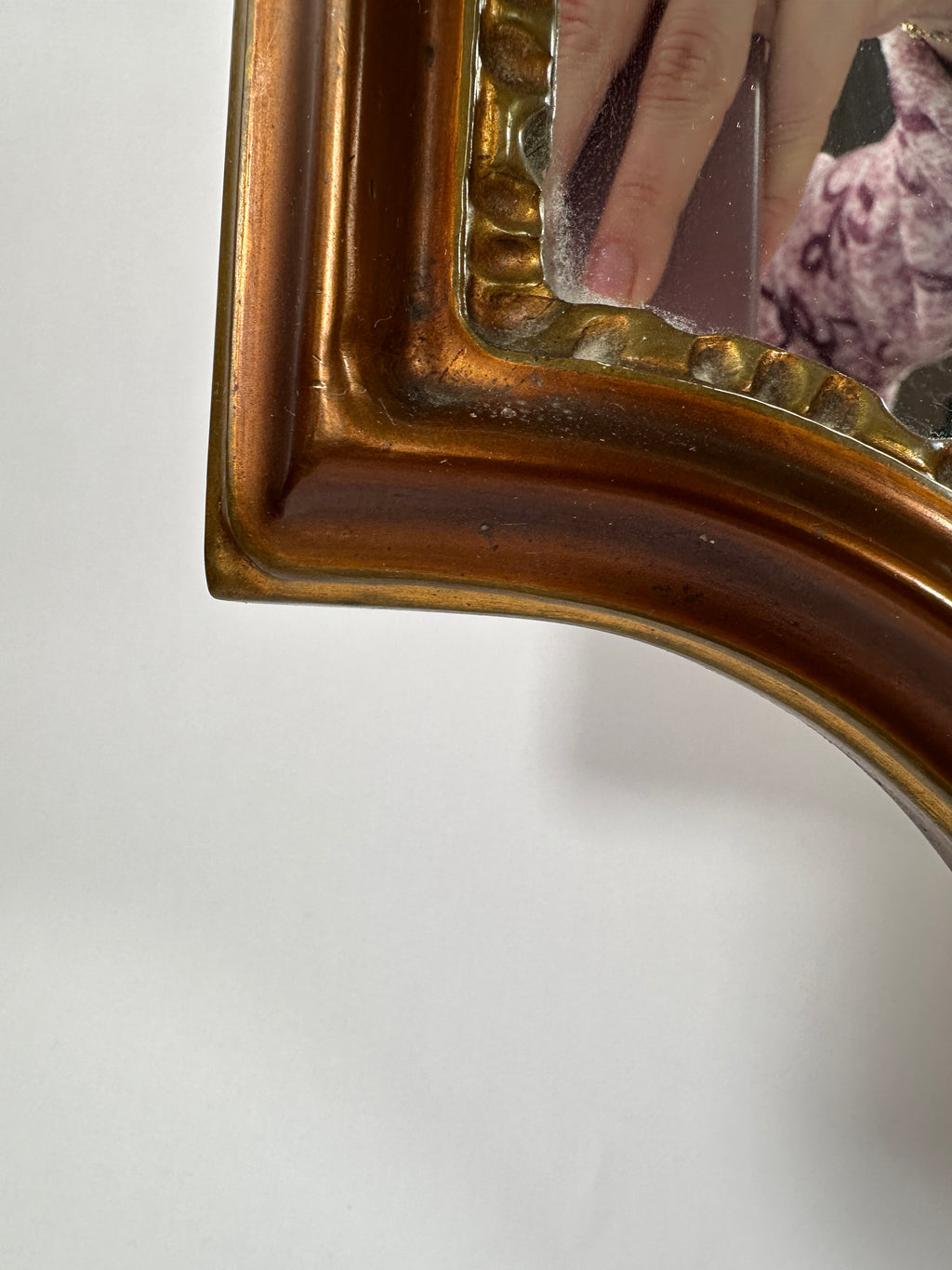 Vintage Ornate Gold Wall Mirror | Baroque Style Carved Frame 100 × 50 cm