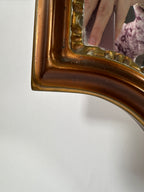 Vintage Ornate Gold Wall Mirror | Baroque Style Carved Frame 100 × 50 cm