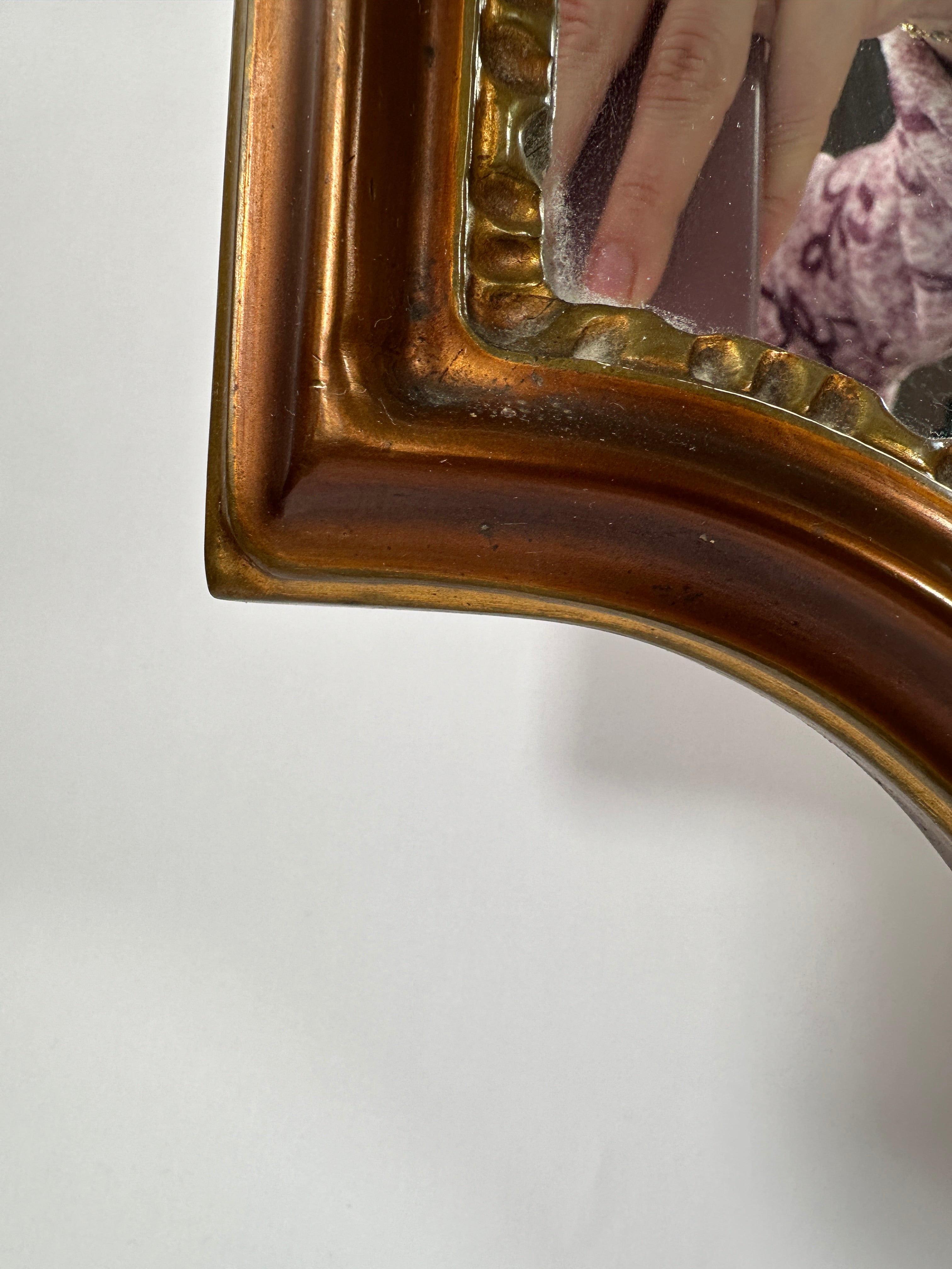 Vintage Ornate Gold Wall Mirror | Baroque Style Carved Frame 100 × 50 cm