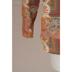 Camicia vintage Bananarama Dino Erre fantasia patchwork uomo L
