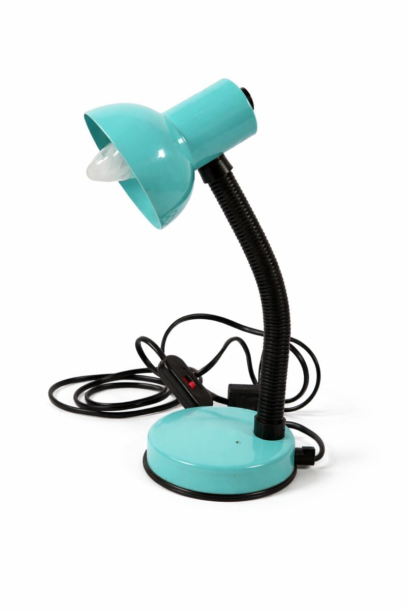 Vintage 1980s Stillplast Turquoise Desk Lamp – Sculptural Adjustable Design, Made in Italy