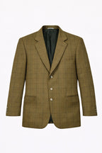 Ginalebole Vintage Men’s Tweed Blazer IT 52 / L – Wool Cashmere Check Jacket, Made in Italy