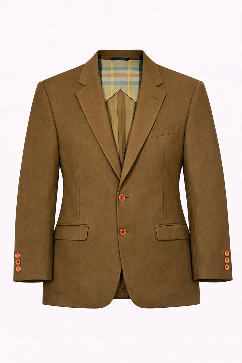 Vintage Hidalgo Brown Single-Breasted Blazer Jacket – Size IT 52 / M–L – Made in Italy