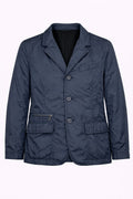 Navy blue jacket on a white background