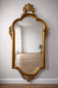 Vintage Ornate Gold Wall Mirror | Baroque Style Carved Frame 100 × 50 cm