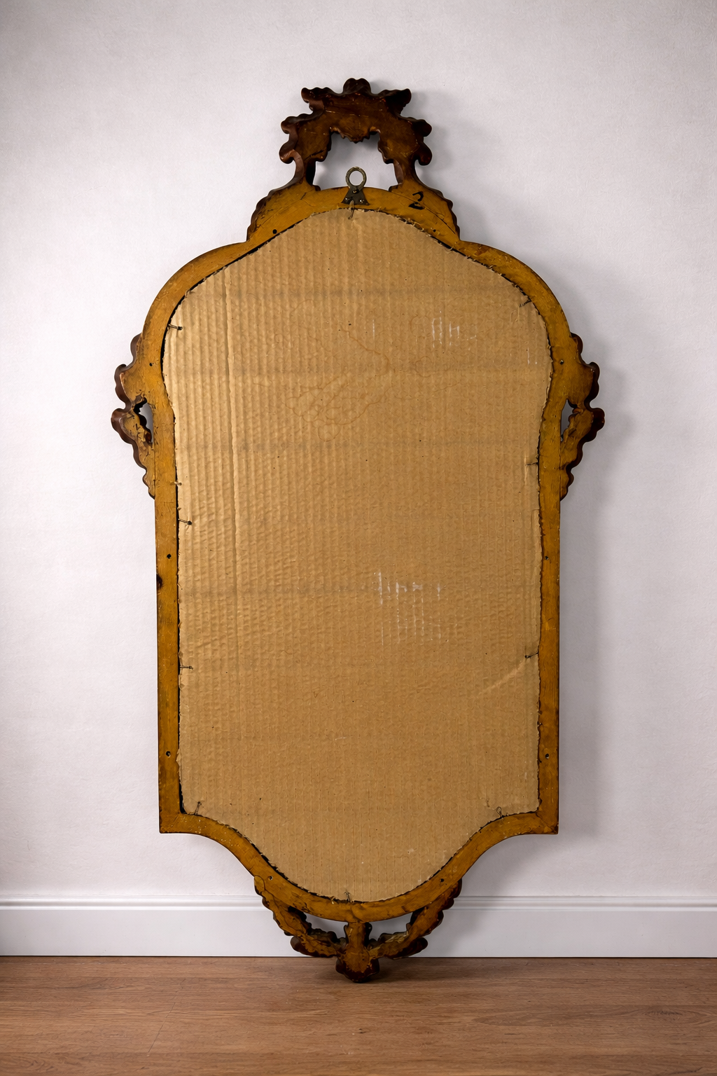 Vintage Ornate Gold Wall Mirror | Baroque Style Carved Frame 100 × 50 cm