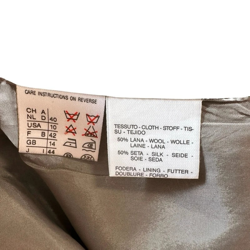 Vintage Max Mara blazer grigio lana seta Made in Italy IT  M/L