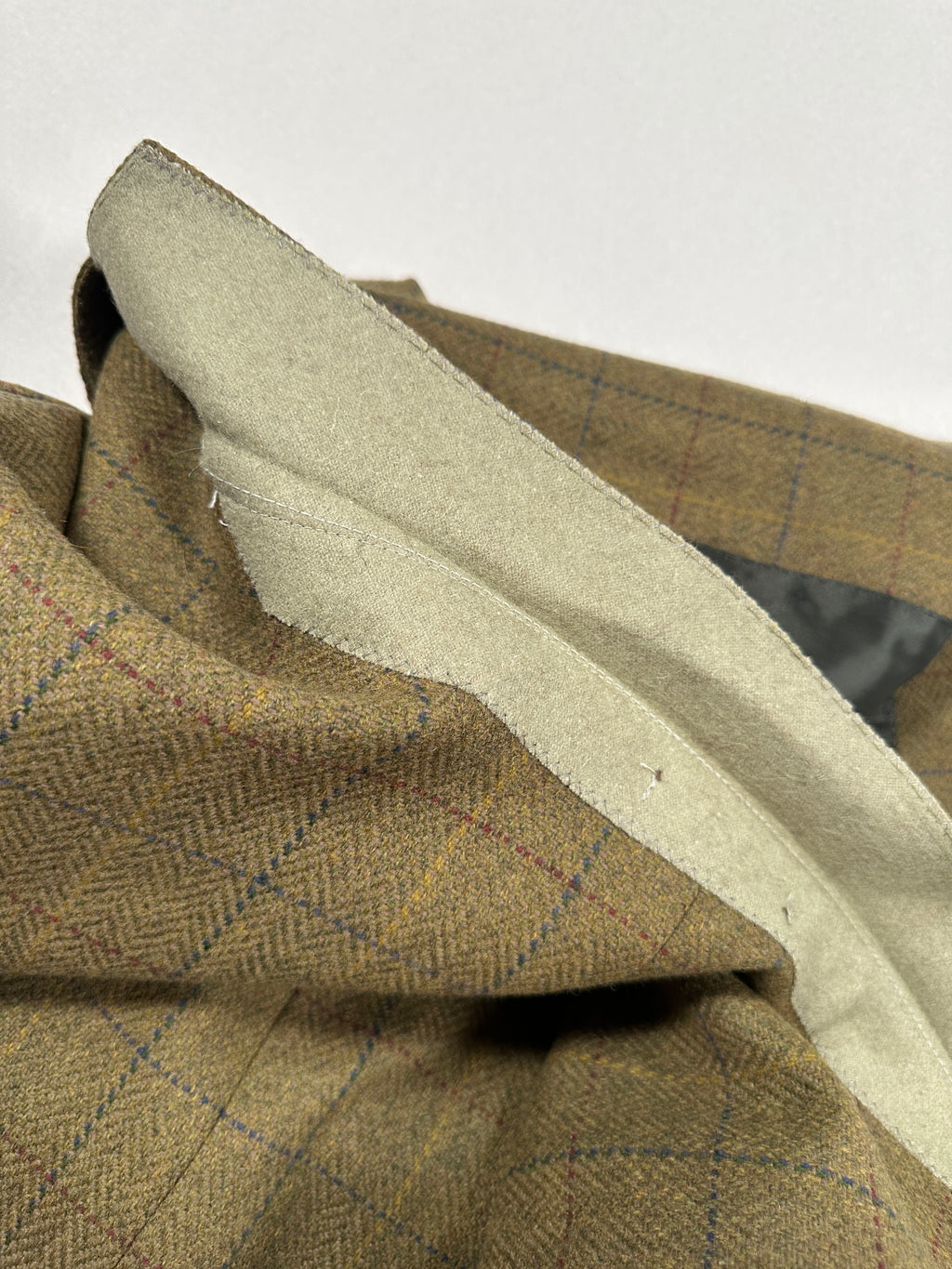 Ginalebole Vintage Men’s Tweed Blazer IT 52 / L – Wool Cashmere Check Jacket, Made in Italy