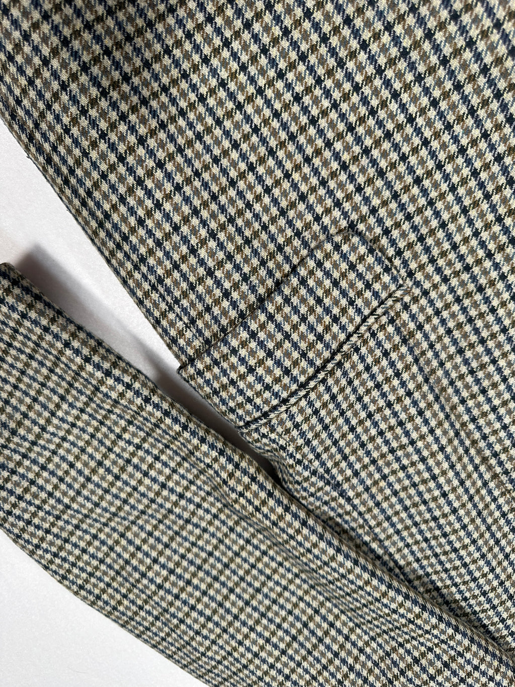 Vintage Centro Storico Men’s Single-Breasted Wool Blend Blazer IT 50 (M/L) Houndstooth Made in Italy