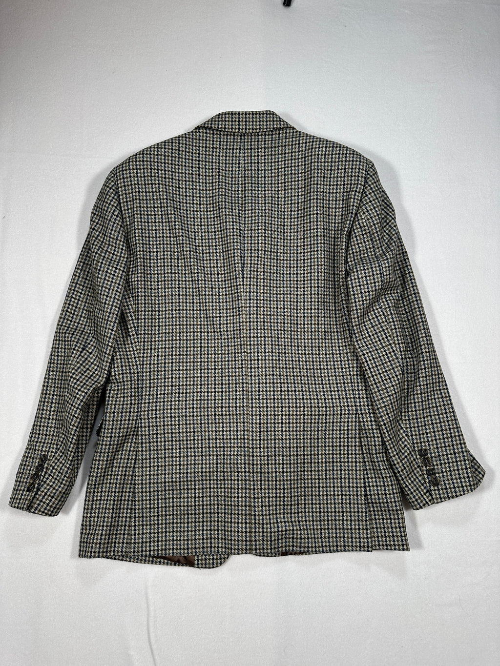 Vintage Centro Storico Men’s Single-Breasted Wool Blend Blazer IT 50 (M/L) Houndstooth Made in Italy