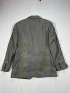 Vintage Centro Storico Men’s Single-Breasted Wool Blend Blazer IT 50 (M/L) Houndstooth Made in Italy