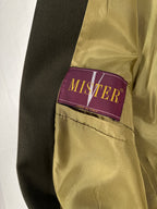 Vintage MISTER Men’s Single-Breasted Blazer IT 48 (M) Olive Green Made in Italy