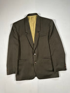 Vintage MISTER Men’s Single-Breasted Blazer IT 48 (M) Olive Green Made in Italy