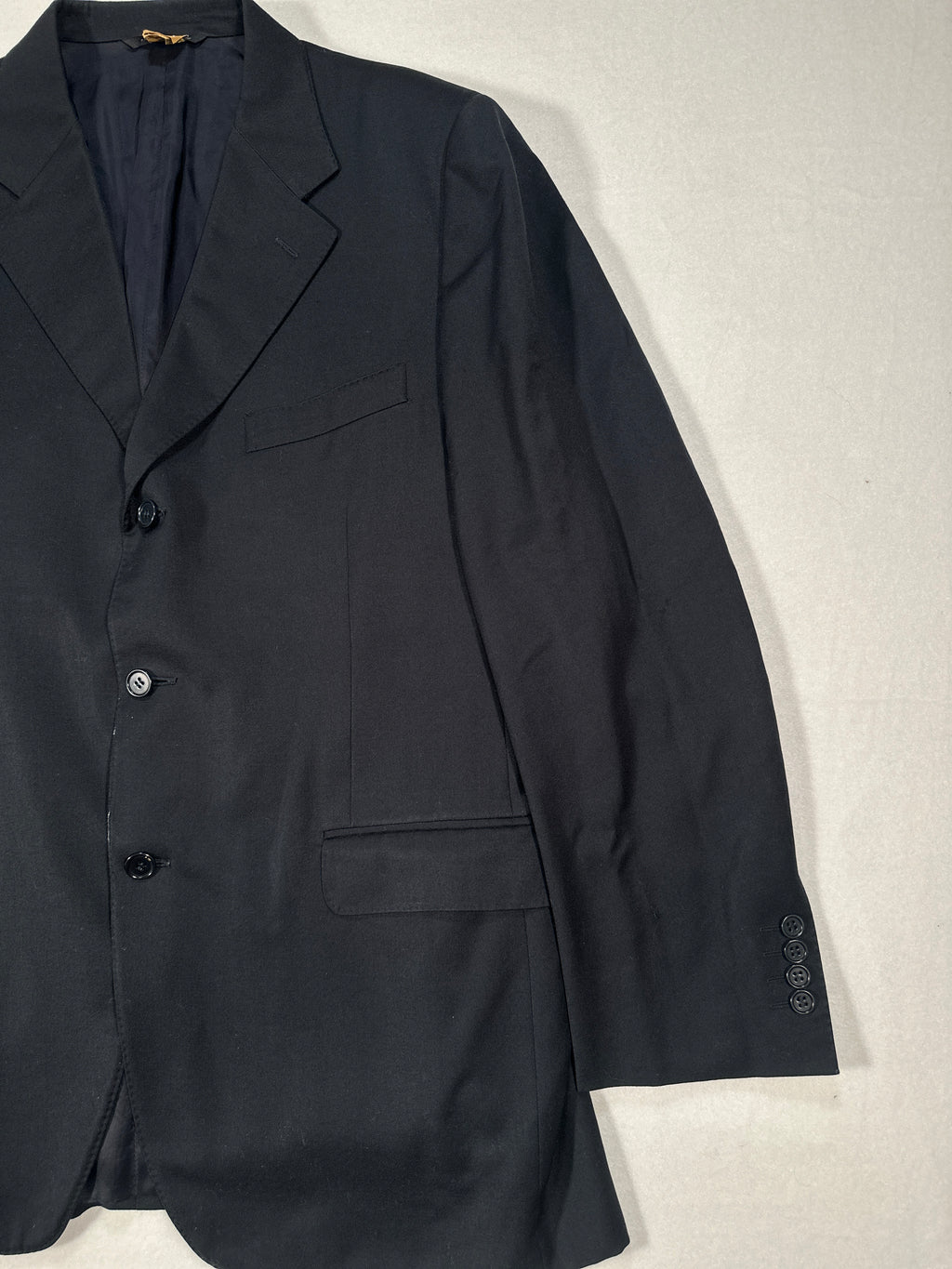 Canali Men’s Single-Breasted Wool Blazer IT 54 (L) Dark Grey Made in Italy