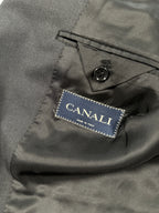 Canali Men’s Single-Breasted Wool Blazer IT 54 (L) Dark Grey Made in Italy