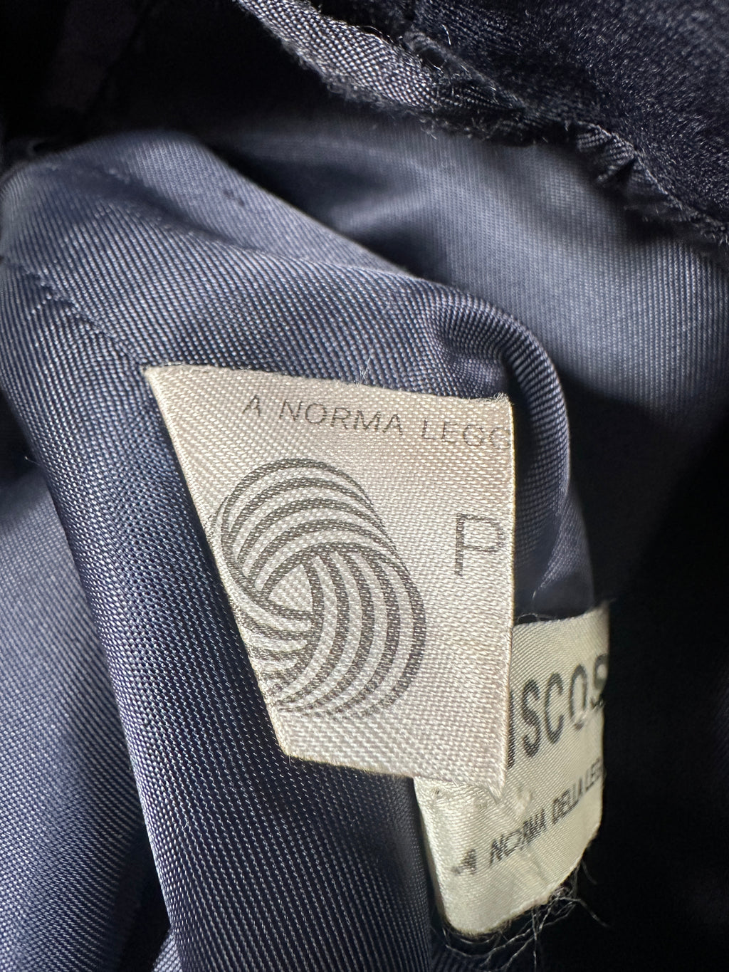 Vintage Navy Double-Breasted Overcoat – Size IT 52 / M – Long Tailored Coat