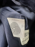 Vintage Navy Double-Breasted Overcoat – Size IT 52 / M – Long Tailored Coat