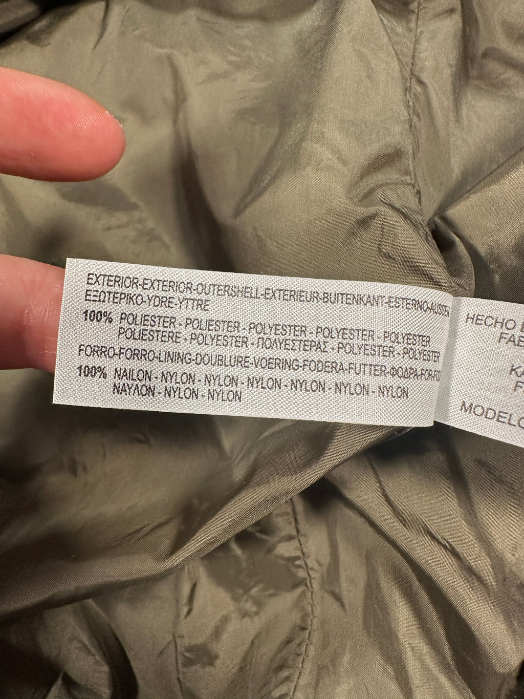 Massimo Dutti Woman Olive Green Utility Parka Jacket – Size M – Zip Front, Raglan Sleeve