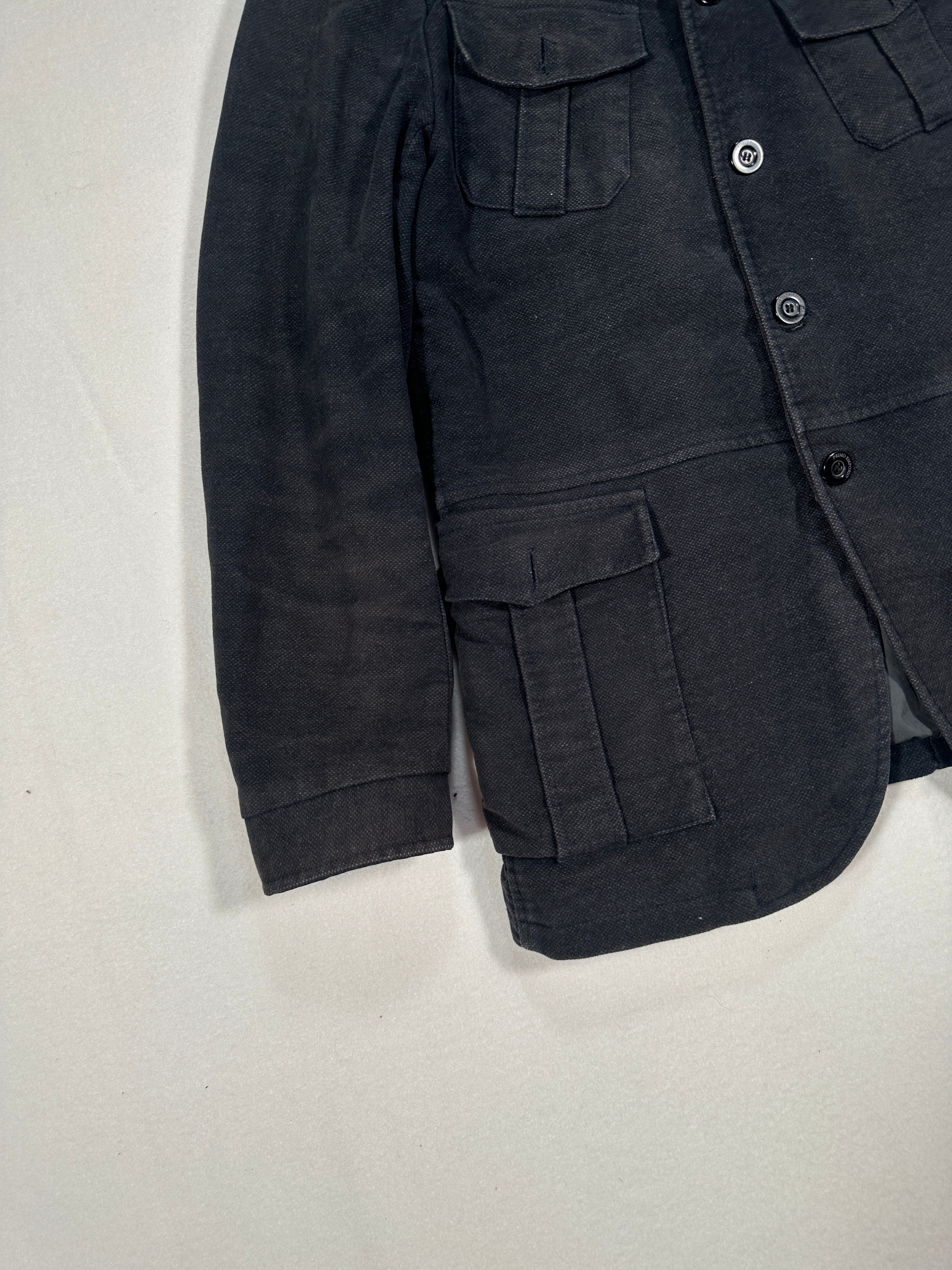PRIMO EMPORIO Men’s Vintage Cotton Jacket – Single-Breasted Utility Style – Size IT 50