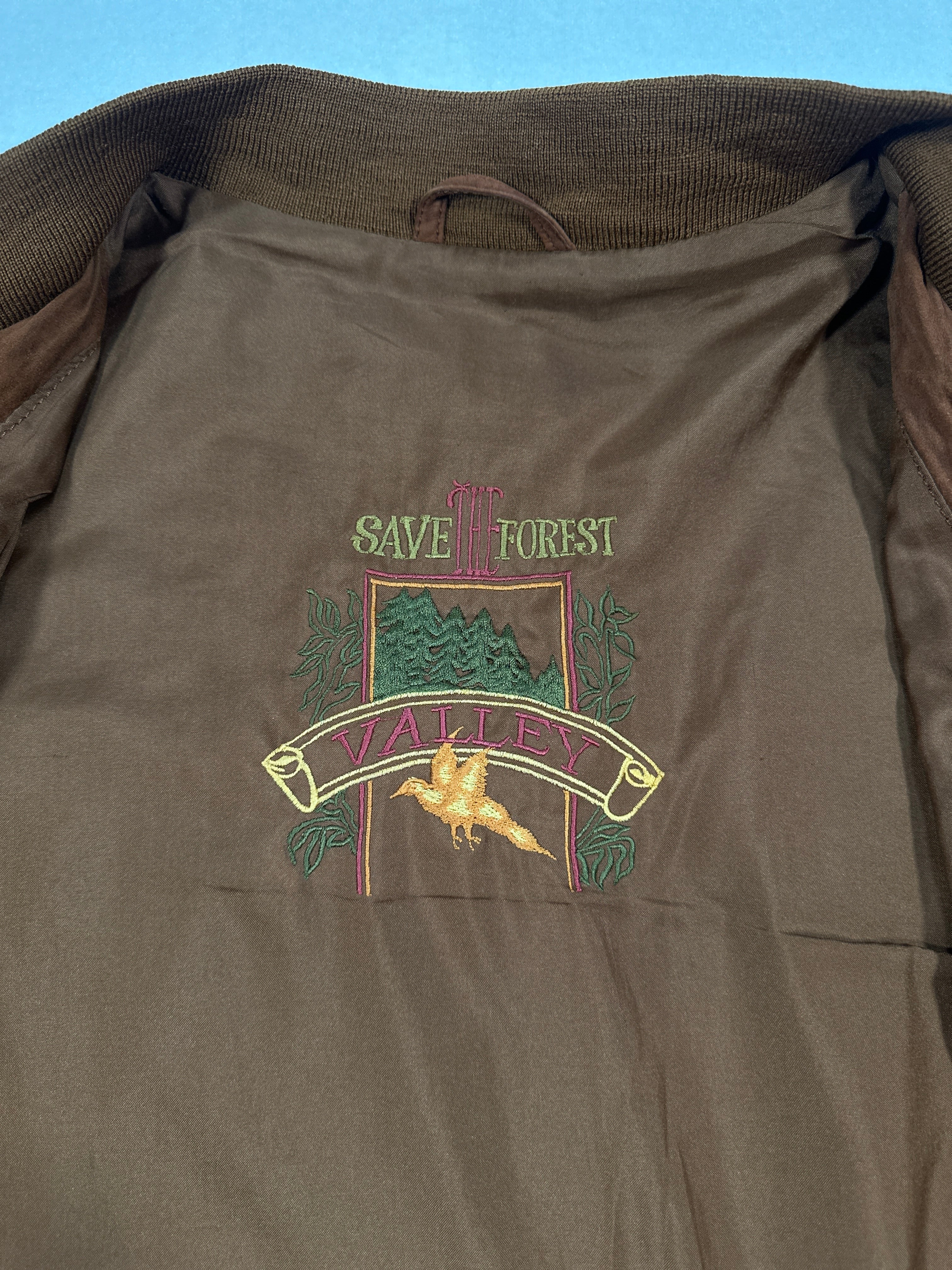 Vintage Brown Suede Bomber Jacket | Raglan Sleeve Classic Fit