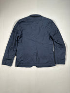 Men’s ADD Quilted Blazer Jacket – Single-Breasted – Blue – Wool Blend – Size XL | I 54