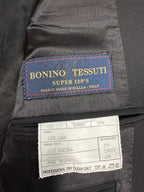 Magni Produzioni Men’s Black Wool Suit – Super 130’s Bonino Tessuti, Made in Italy EU54