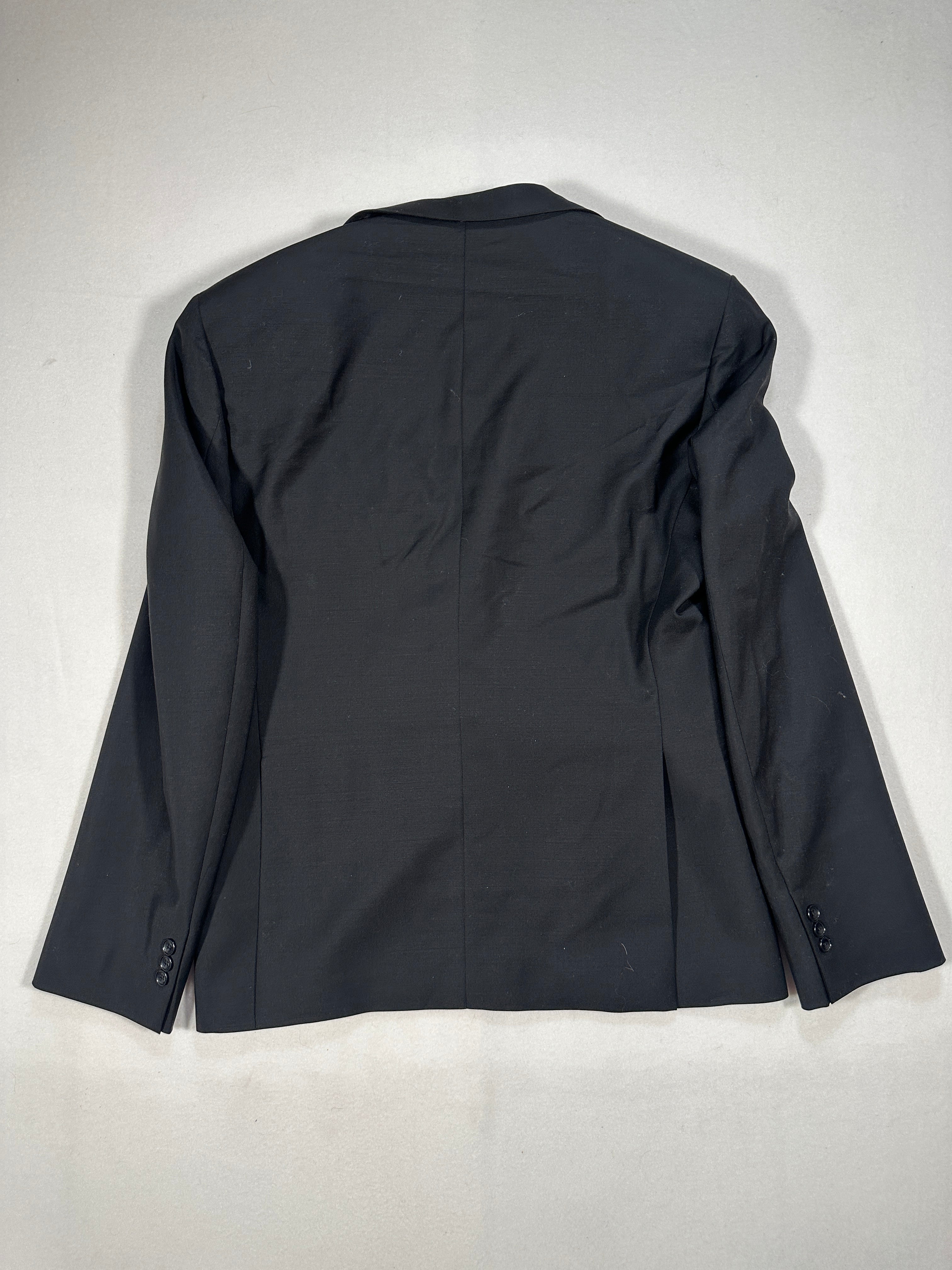 Magni Produzioni Men’s Black Wool Suit – Super 130’s Bonino Tessuti, Made in Italy EU54