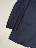 D’Avenza Roma Vintage Handmade Cashmere Suit – Navy Blue Made in Italy Jacket & Trousers + Tie | Size EU50 M/L