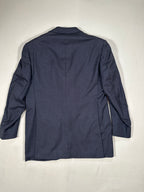 D’Avenza Roma Vintage Handmade Cashmere Suit – Navy Blue Made in Italy Jacket & Trousers + Tie | Size EU50 M/L
