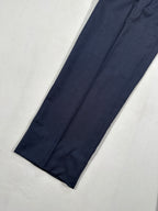 D’Avenza Roma Vintage Handmade Cashmere Suit – Navy Blue Made in Italy Jacket & Trousers + Tie | Size EU50 M/L