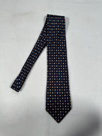 D’Avenza Roma Vintage Handmade Cashmere Suit – Navy Blue Made in Italy Jacket & Trousers + Tie | Size EU50 M/L