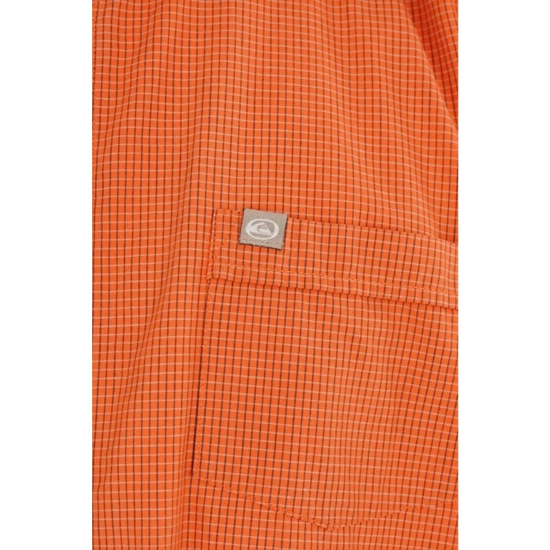 Vintage Quiksilver Camicia Uomo Cotone 100% Quadri Arancione M