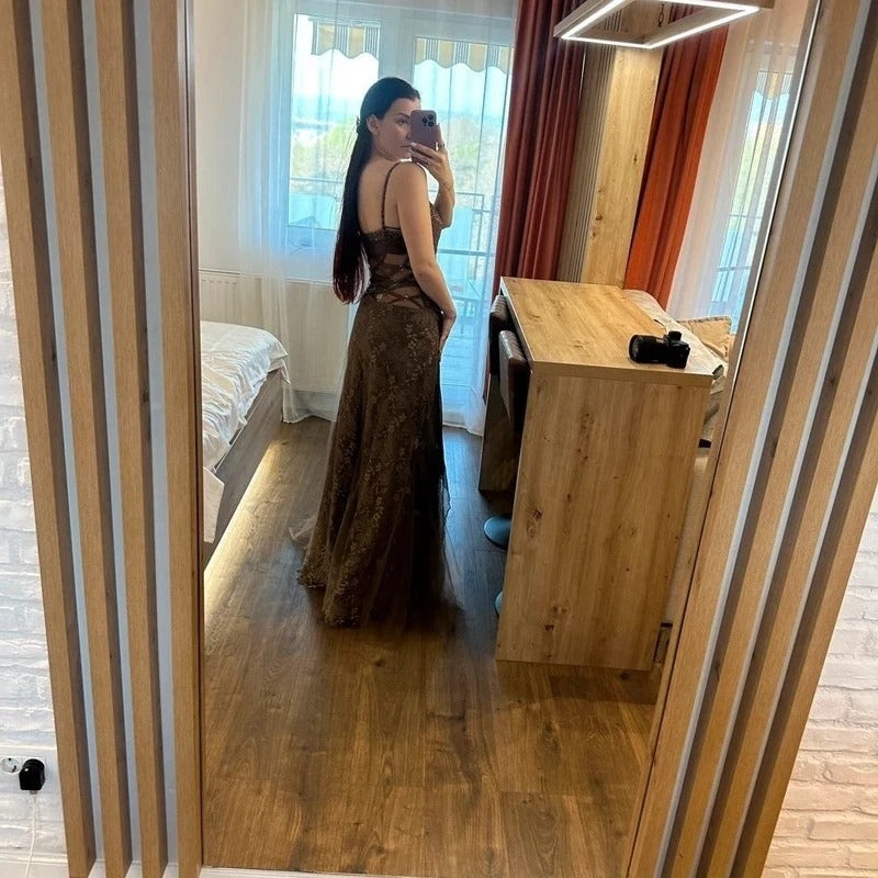 Vestito vintage in seta e tulle da cerimonia taglia M