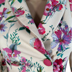 shoulders 36chest 40waist  36hips  42sleeves  56length  78blazer dress