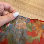 Vestito cerimonia  in seta vintage rosso ricamato con perline, taglia S