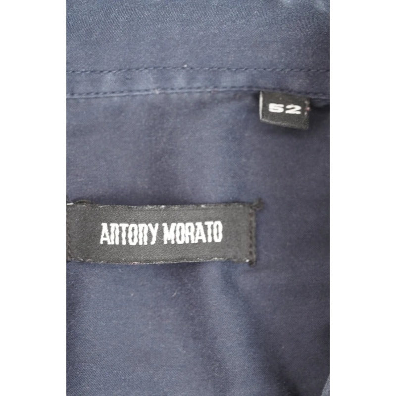 Antony Morato Camicia Uomo Blu Slim Stretch Cotone 52 XL