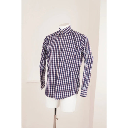 Camicia Vintage Best Company Quadri Blu Rosso Bianco Cotone Uomo S