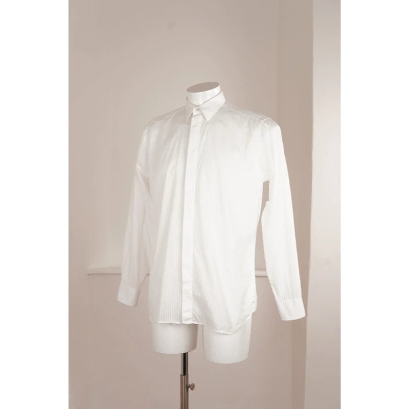 Camicia Valentino Vintage Bianca 100% Cotone Made in Italy L
