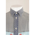 Camicia Uomo Controvento Vintage Patchwork Cotone Made Italy S M