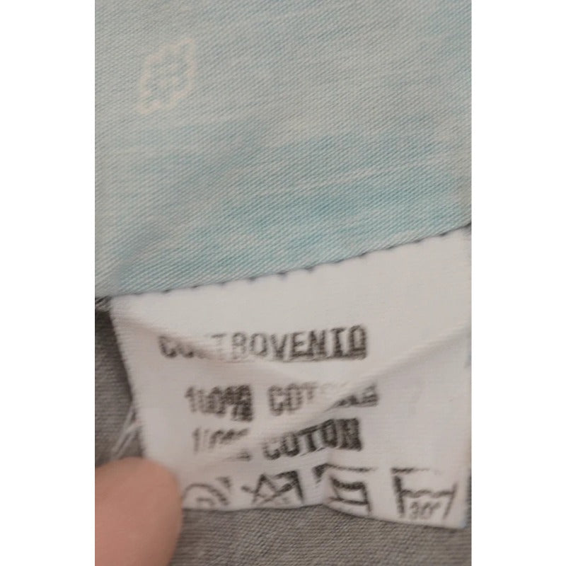 Camicia Uomo Controvento Vintage Patchwork Cotone Made Italy S M