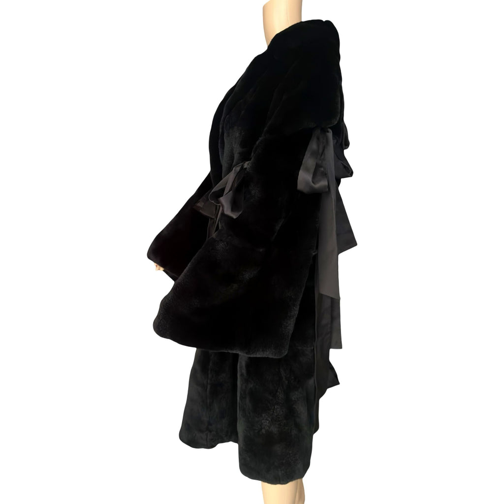 gabbana 2017 runway rabbit coat