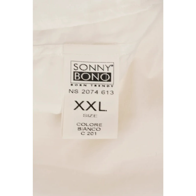 Camicia Sonny Bono bianca stretch uomo XXL
