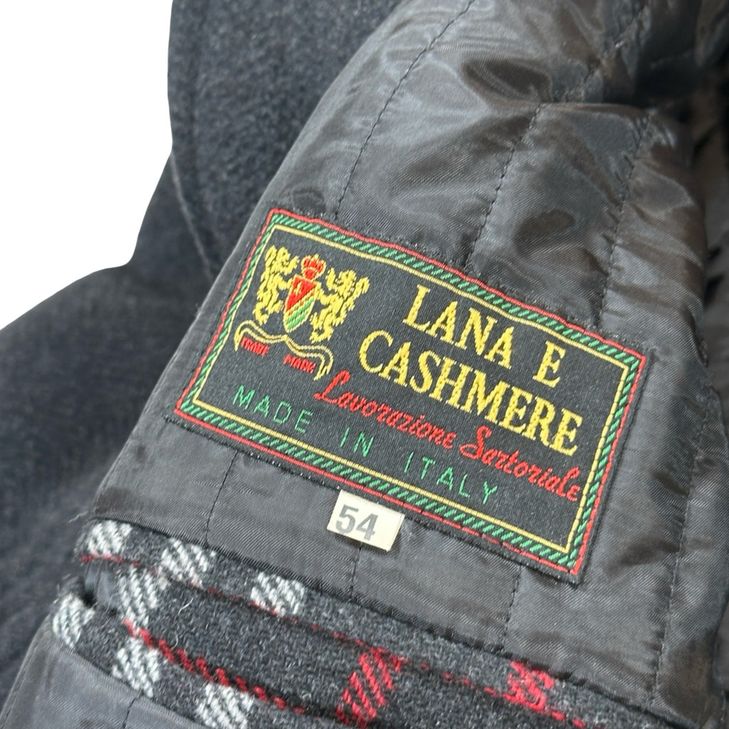 Lana e Cashmere Men’s Wool Cashmere Blend Overcoat Italy EU 54 L